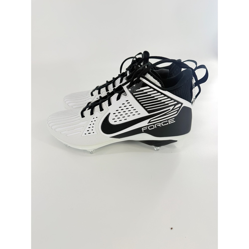 Nike Force Savage Pro 3 Detachable Football Size 14 Men White Black FJ8149-100